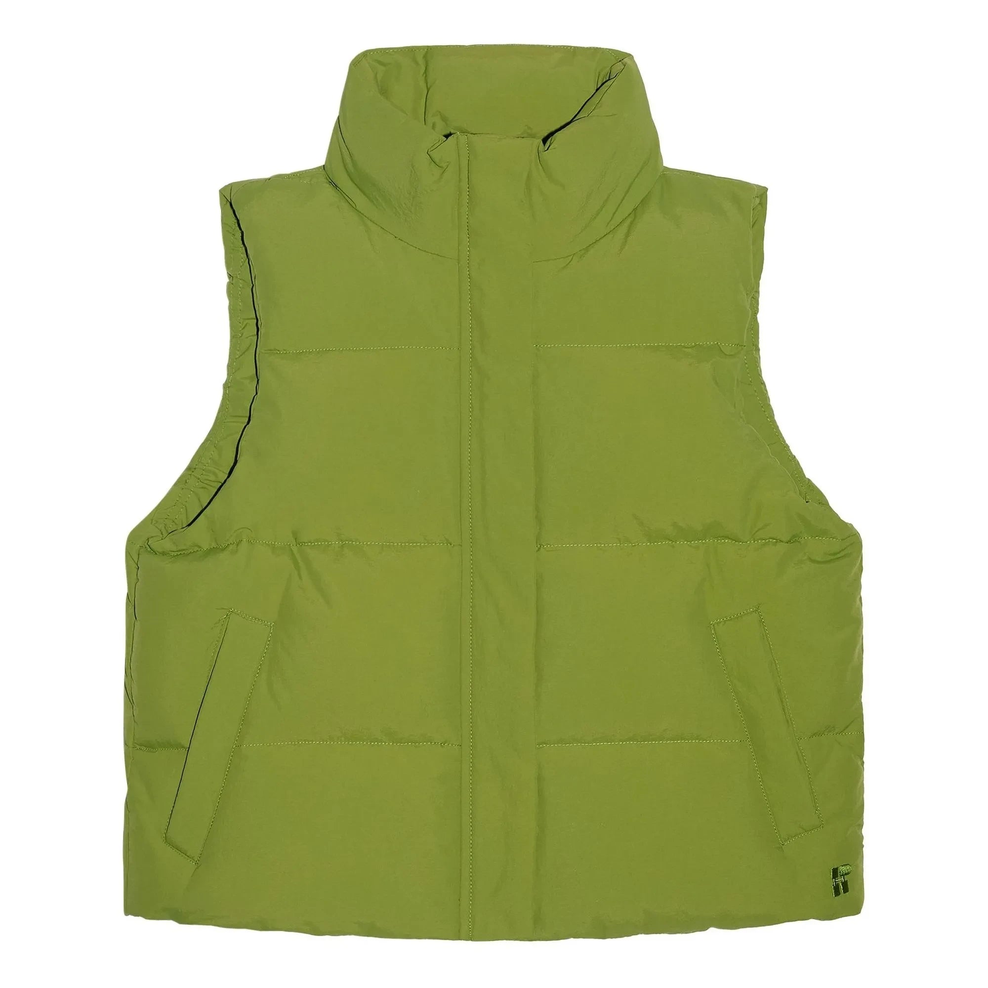 Hundred Pieces - Temper Recycled Fiber Sleeveless Down Jacket | Green