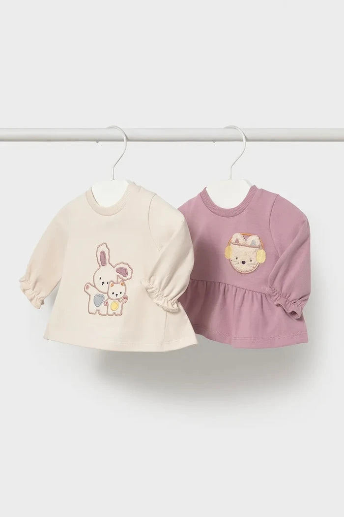 Mayoral Newborn Uzun Kollu Pamuklu Bebek Bluzu 2'li