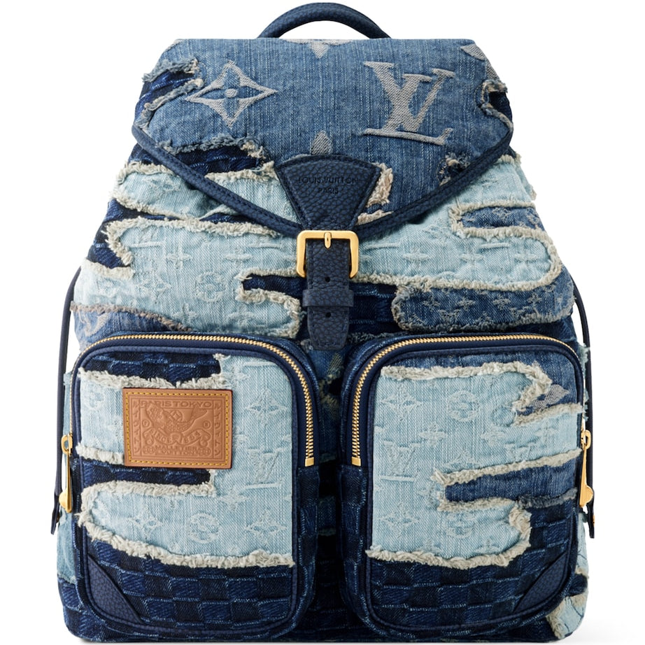 LOUIS VUITTON Denim Montsouris Cargo Backpack