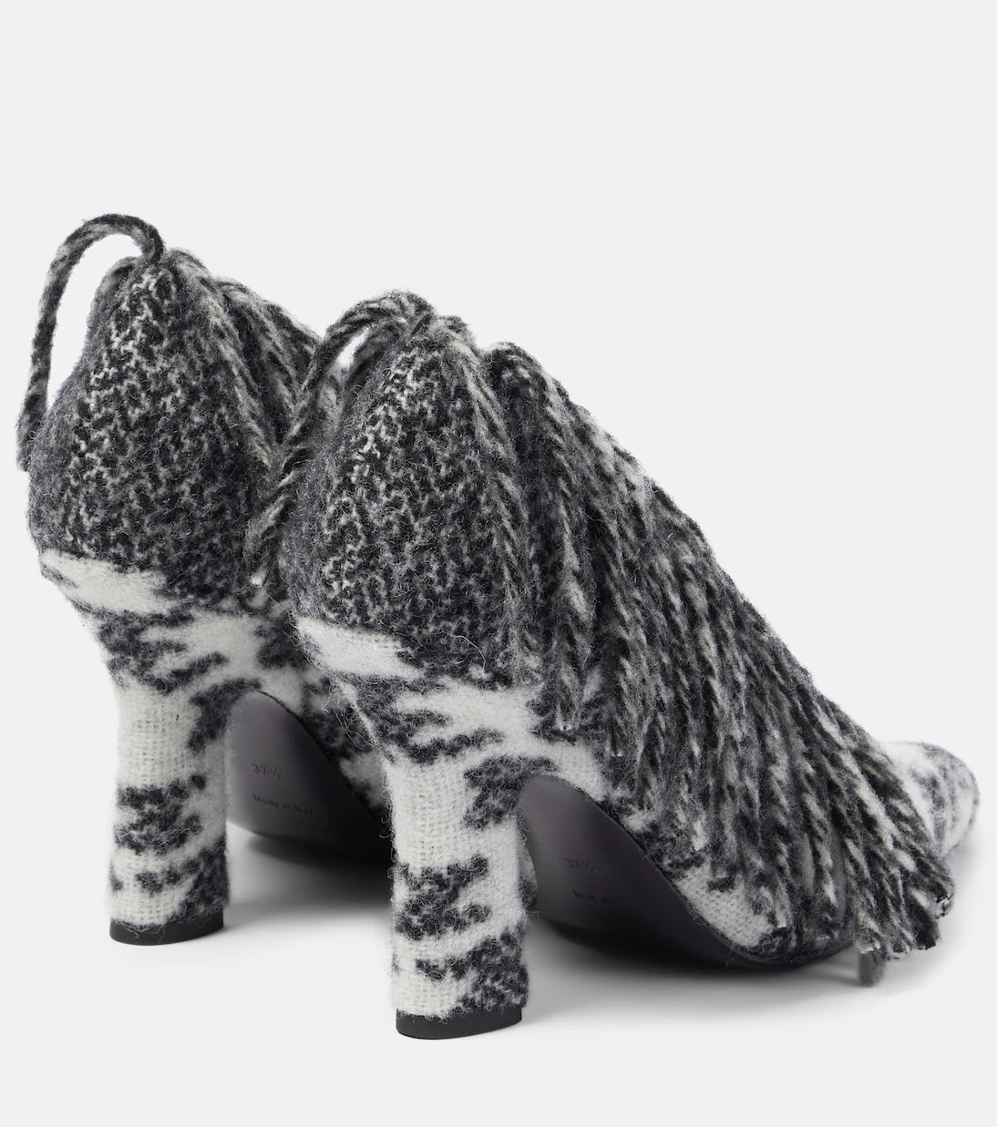 Burberry - Sweep 100 fringed wool pumps