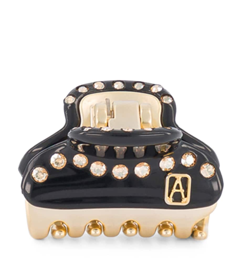 Alexandre de Paris Gold-Plated Crystal-Embellished Claw Hair Clip