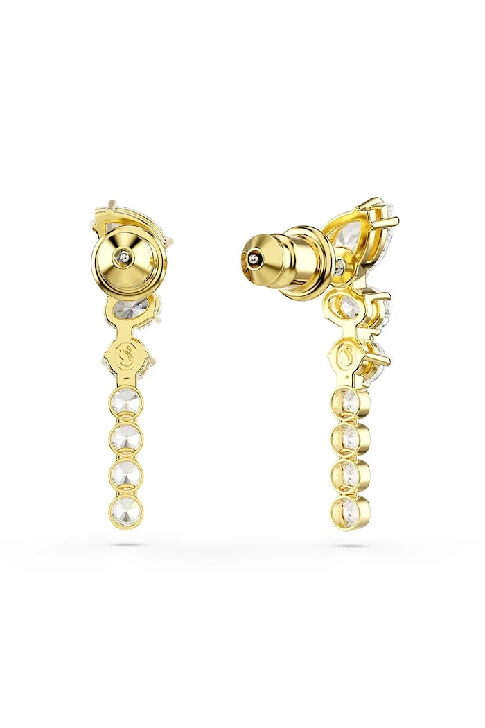 Swarovski kadın altın kaplama zirkonlu küpeler MESMERA