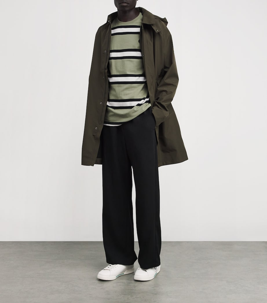 Fred Perry Cotton Stripe Laurel Wreath T-Shirt