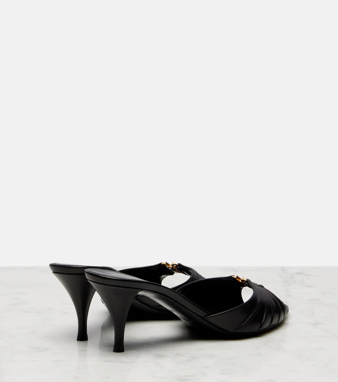 Saint Laurent - Babylone 60 leather mules