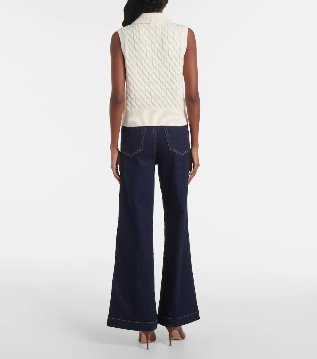 Frame - The Cable Polo wool sweater vest