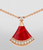 Rose Gold, Diamond and Carnelian Divas' Dream Necklace