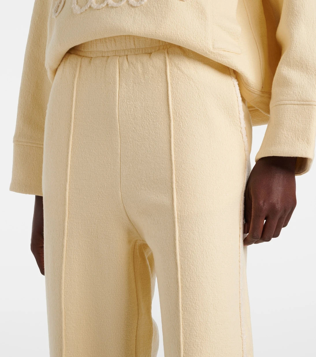 Xu Zhi - Embroidered wool and cotton-blend sweatpants