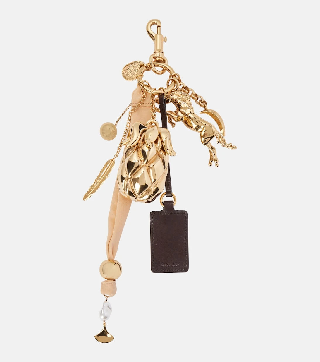 Chloé - Giga Pineapple leather bag charm