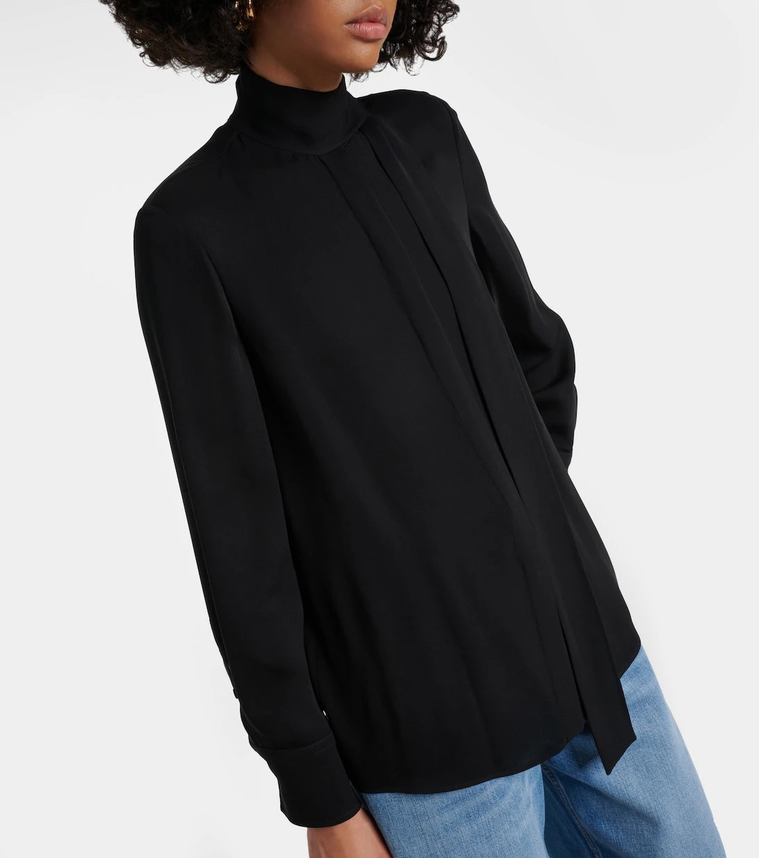 Valentino - Tie-neck silk georgette blouse