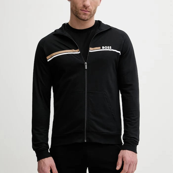 BOSS суичър с цип мъжки от памук Authentic Jacket Z