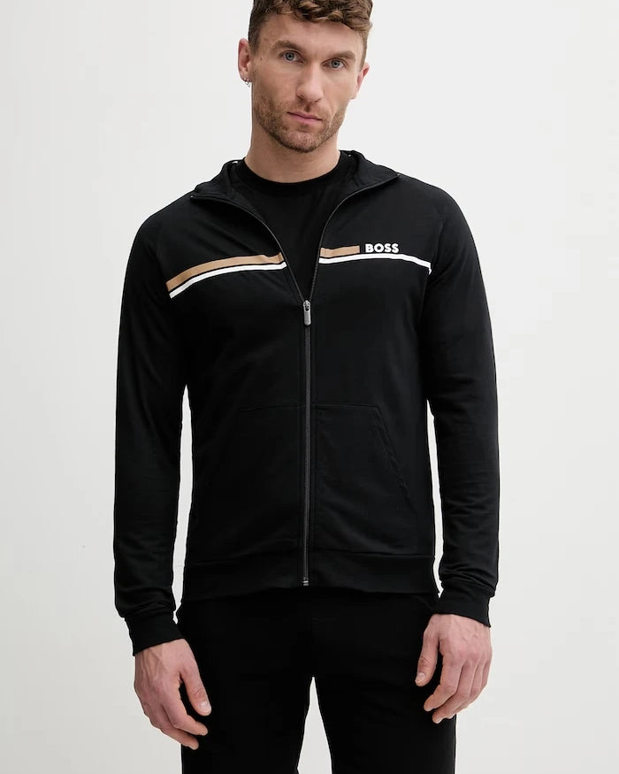 BOSS Erkek Pamuklu Fermuarlı Sweatshirt Authentic Jacket Z