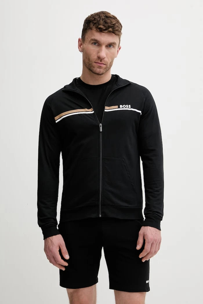 BOSS суичър с цип мъжки от памук Authentic Jacket Z
