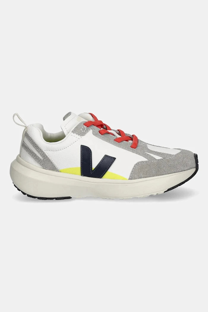 Детски кожени маратонки Veja Small Canary Light