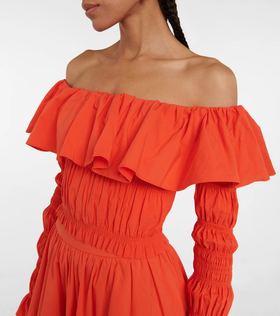 Caroline Constas - Lydia off-shoulder crop top