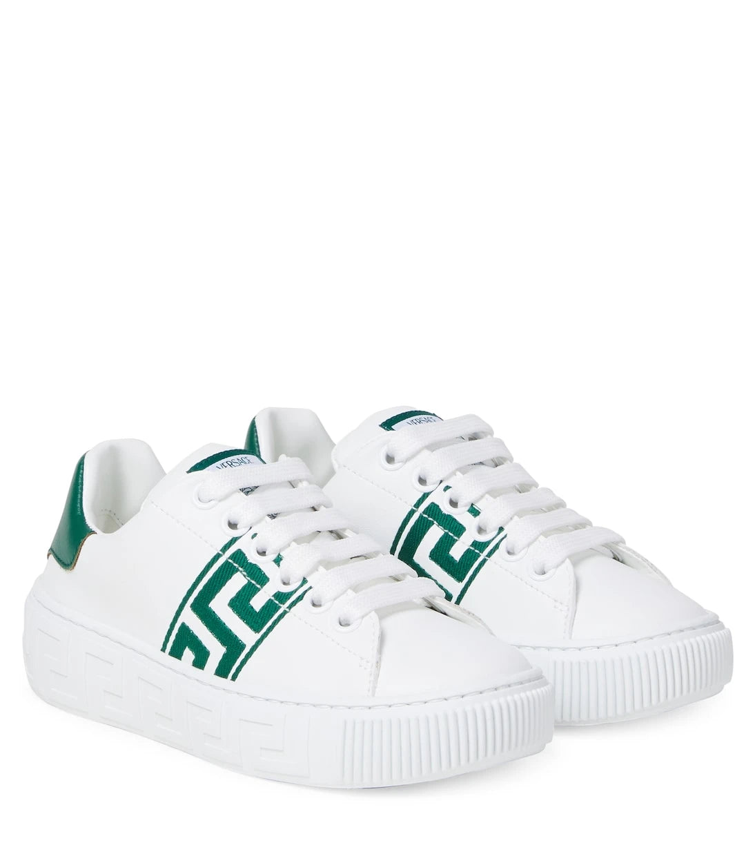 Versace Kids - Greca embroidered sneakers