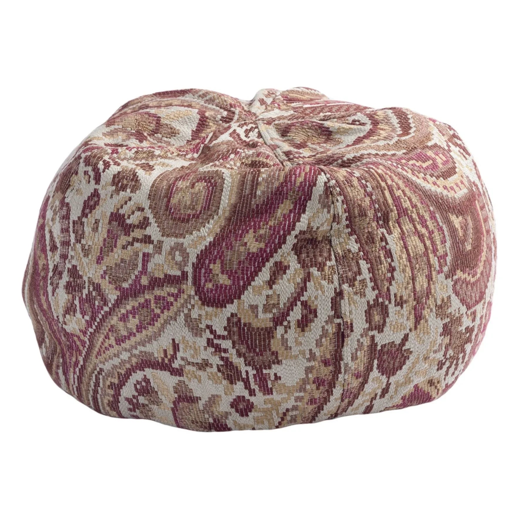 Maison de Vacances - Pouf Bulle Jacquard Paisley In &amp; Outdoor | Pink