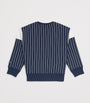 Emporio Armani Kids Cotton Pinstripe Logo Sweatshirt (4-16 Years)