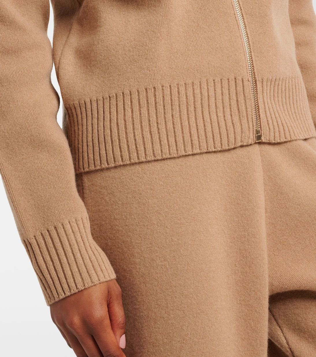 Moncler - Wool and cashmere zip-up cardigan