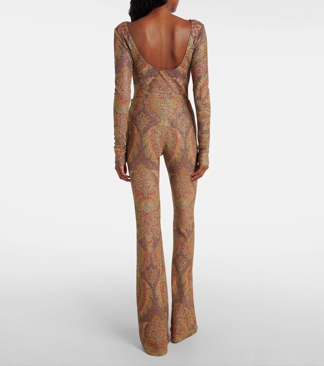 Etro - Printed jersey flared pants