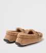 Manon Flat Suede-Shearling Loafers
