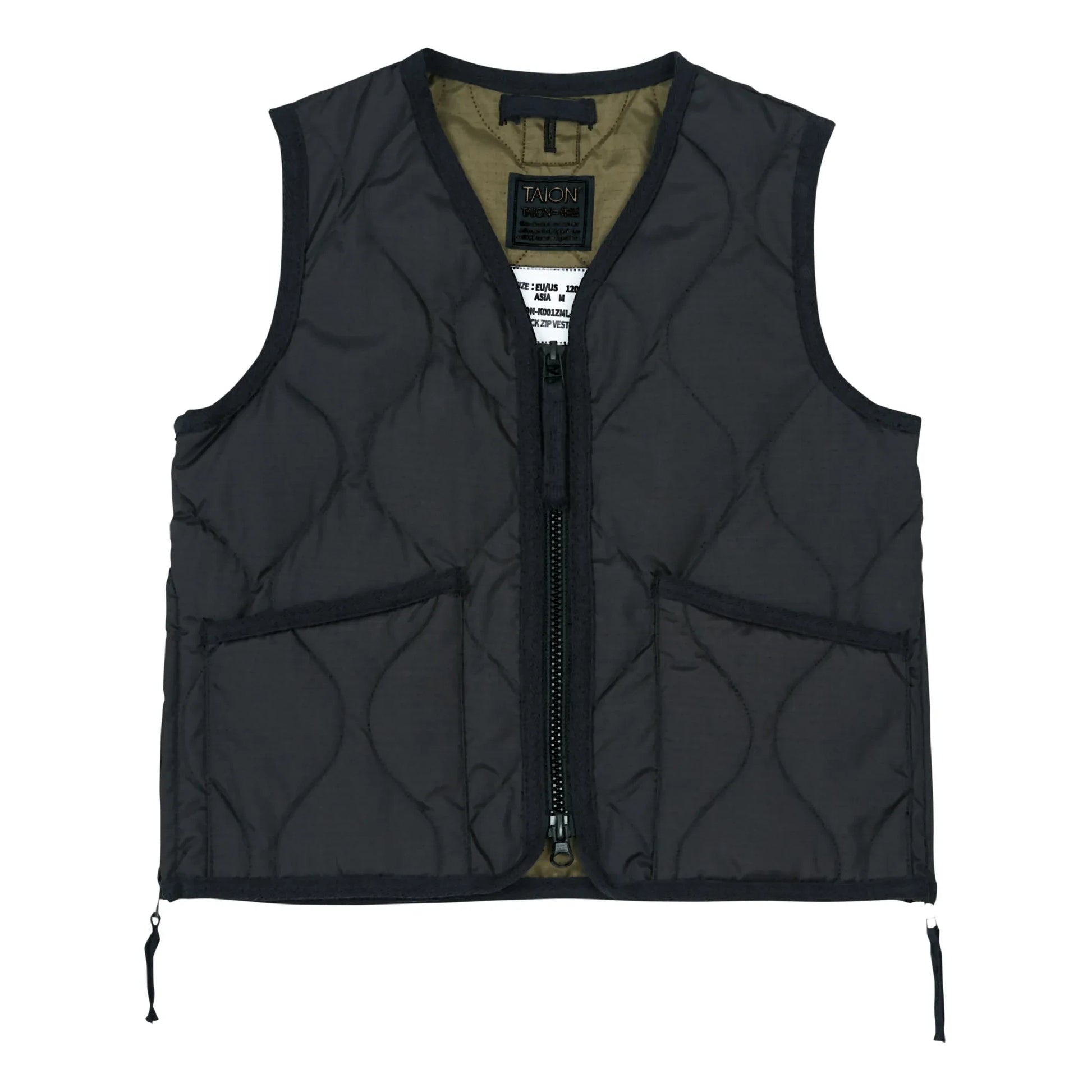 Taion - Military Quilted Vest | Black