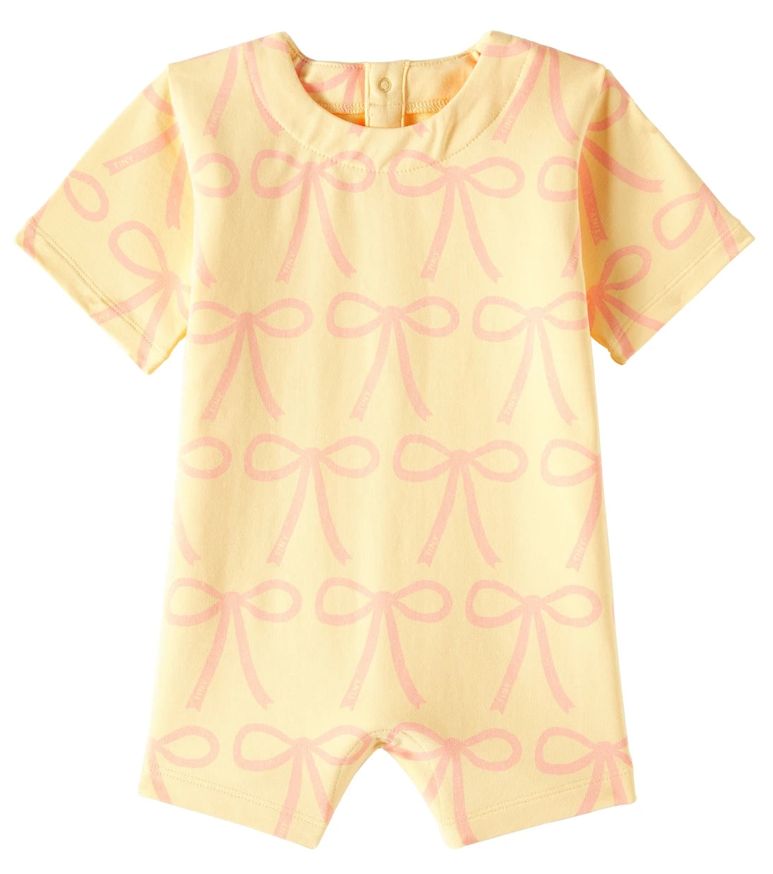 Tinycottons - أوفرول من مزيج القطن والجرسي بطبعة Baby Bows