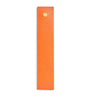 Leather Embossed-Logo Bookmark ORANGE