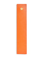 Leather Embossed-Logo Bookmark ORANGE