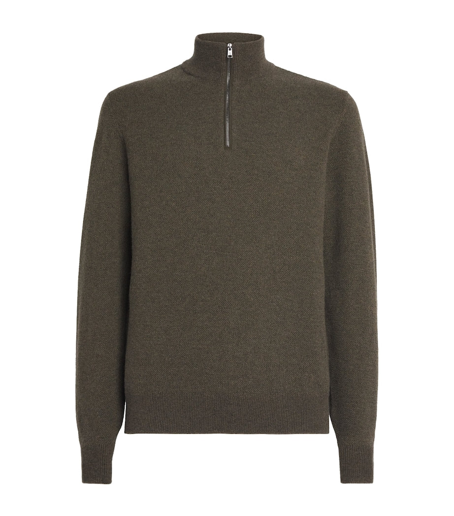 Cashmere Quarter-Zip Sweater