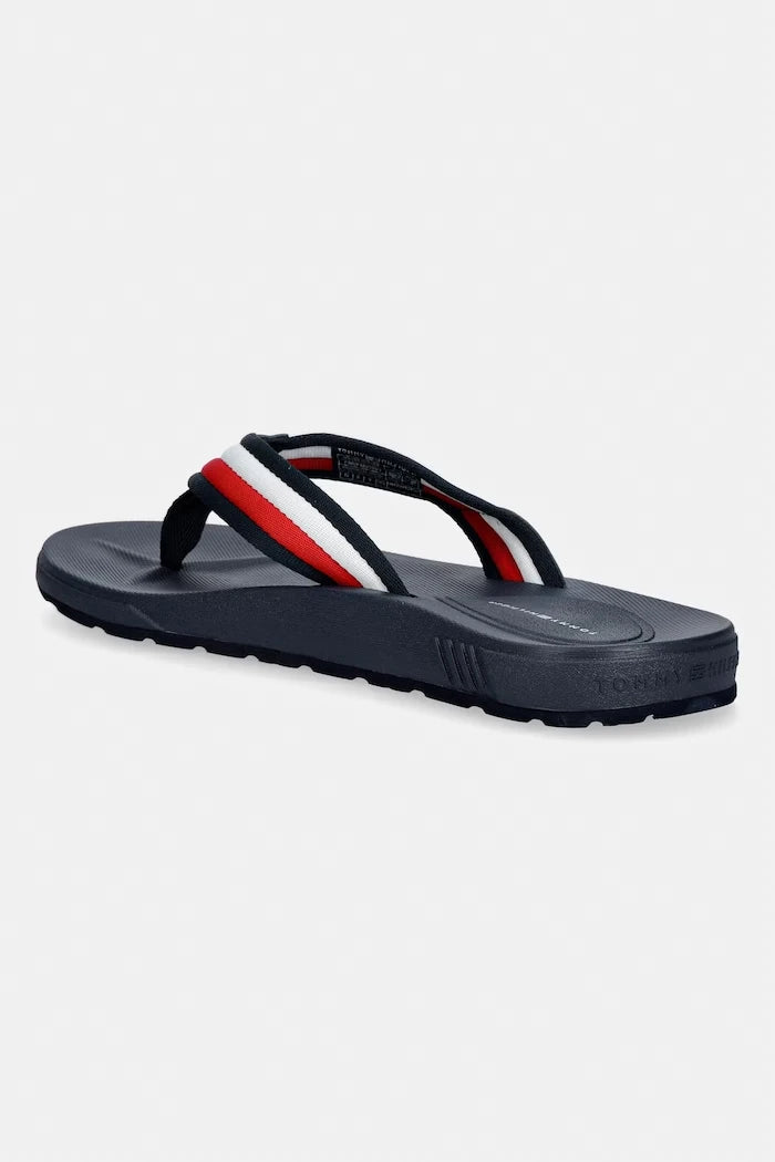 Tommy Hilfiger Erkek MOLDED HILFIGER RWB BEACH SANDAL Terlik