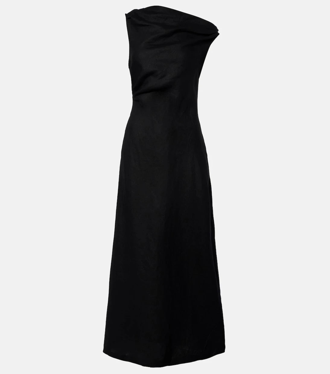 Faithfull - Sius asymmetric linen midi dress