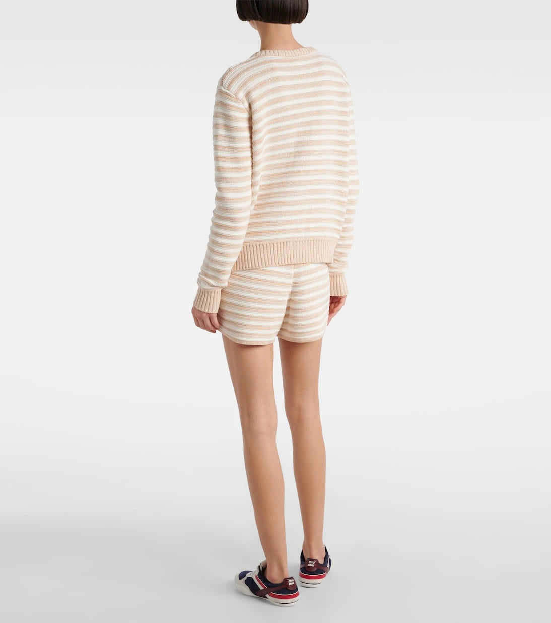 The Upside - Isabeli striped cotton cardigan