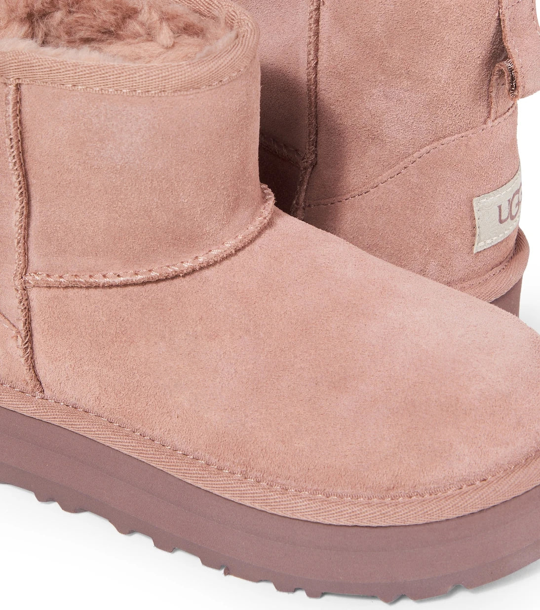 UGG Kids - Classic Mini suede platform boots