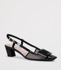 Roger Vivier Black Belle Vivier Slingback Pumps 45
