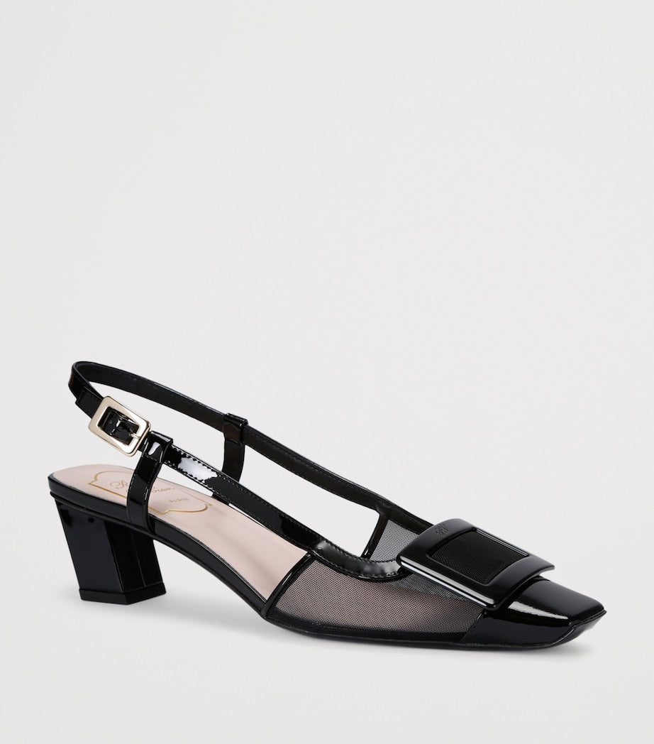 Roger Vivier Black Belle Vivier Slingback Pumps 45