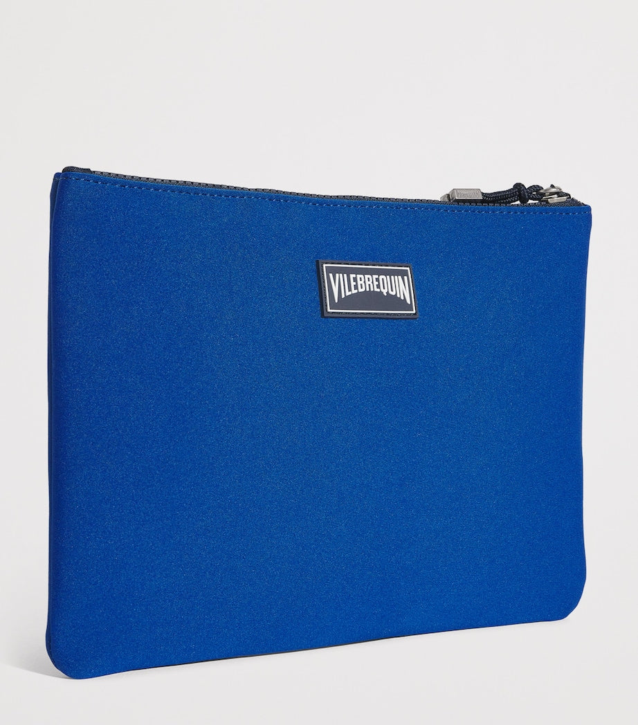 Vilebrequin Blue Neoprene Zipped Pool Pouch