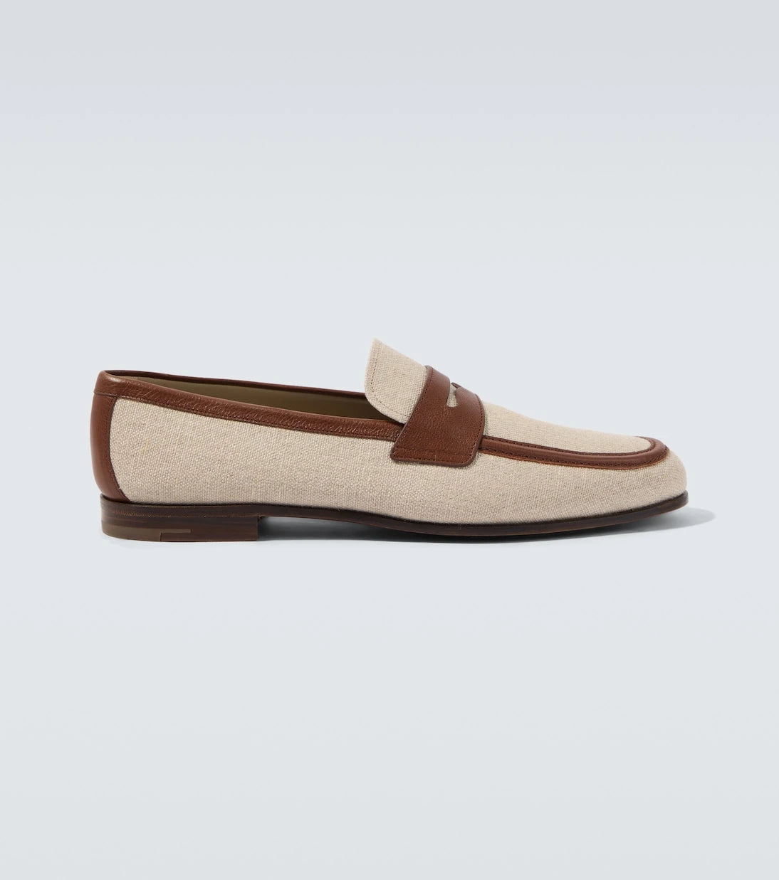 Church's - Leather-trimmed loafers