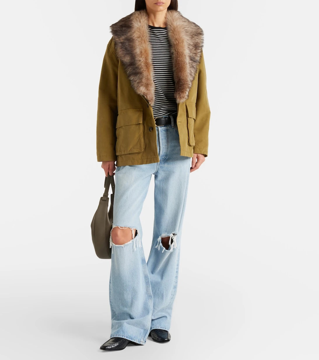 Nili Lotan - Ronay shearling-trimmed cotton parka