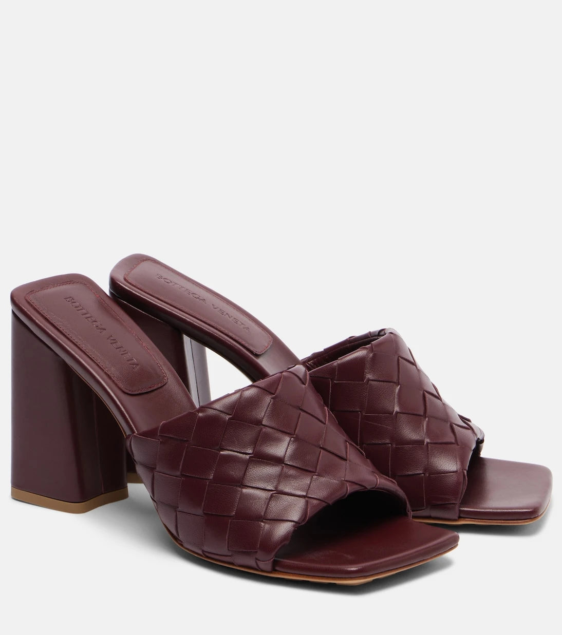 Bottega Veneta - Parco Intrecciato leather mules