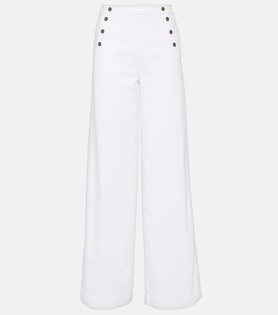 Frame - High-rise wide-leg pants
