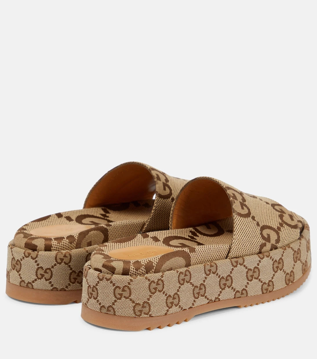 Gucci - GG Maxi canvas platform slides