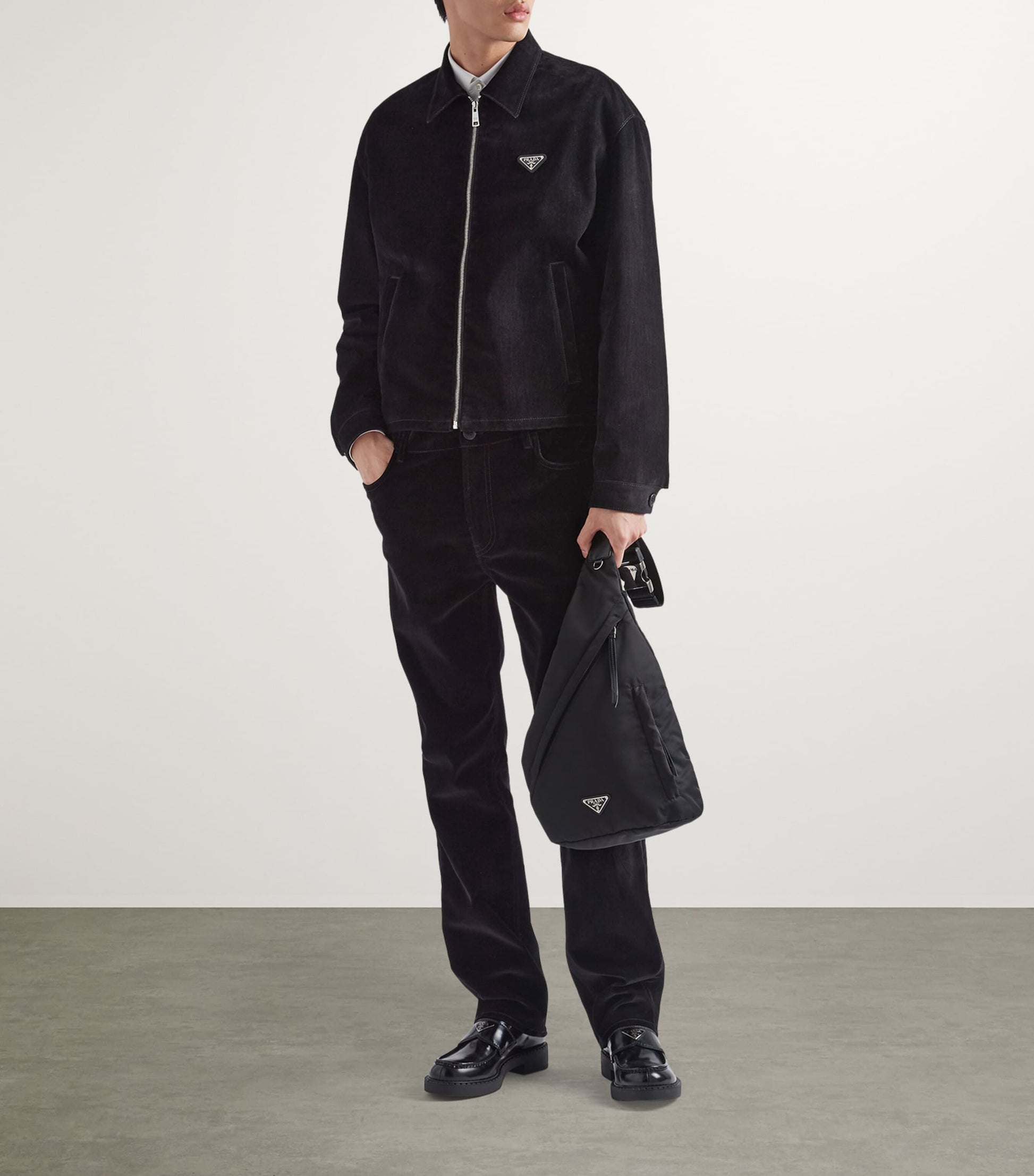 Prada Re-Nylon and Leather Backpack