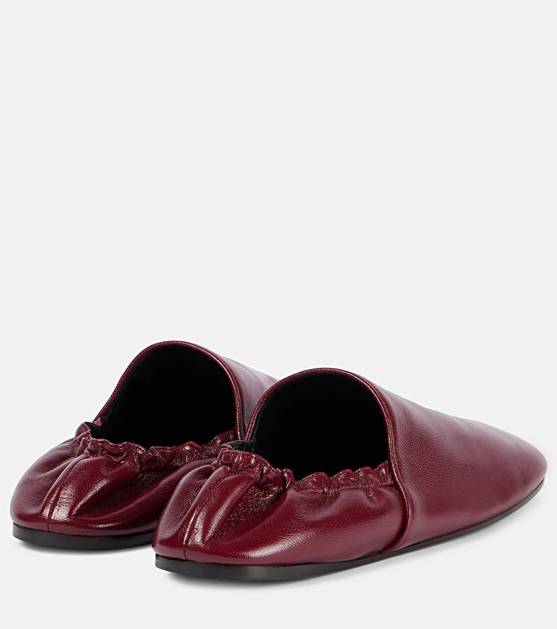 Khaite - Banks leather slip-on shoes