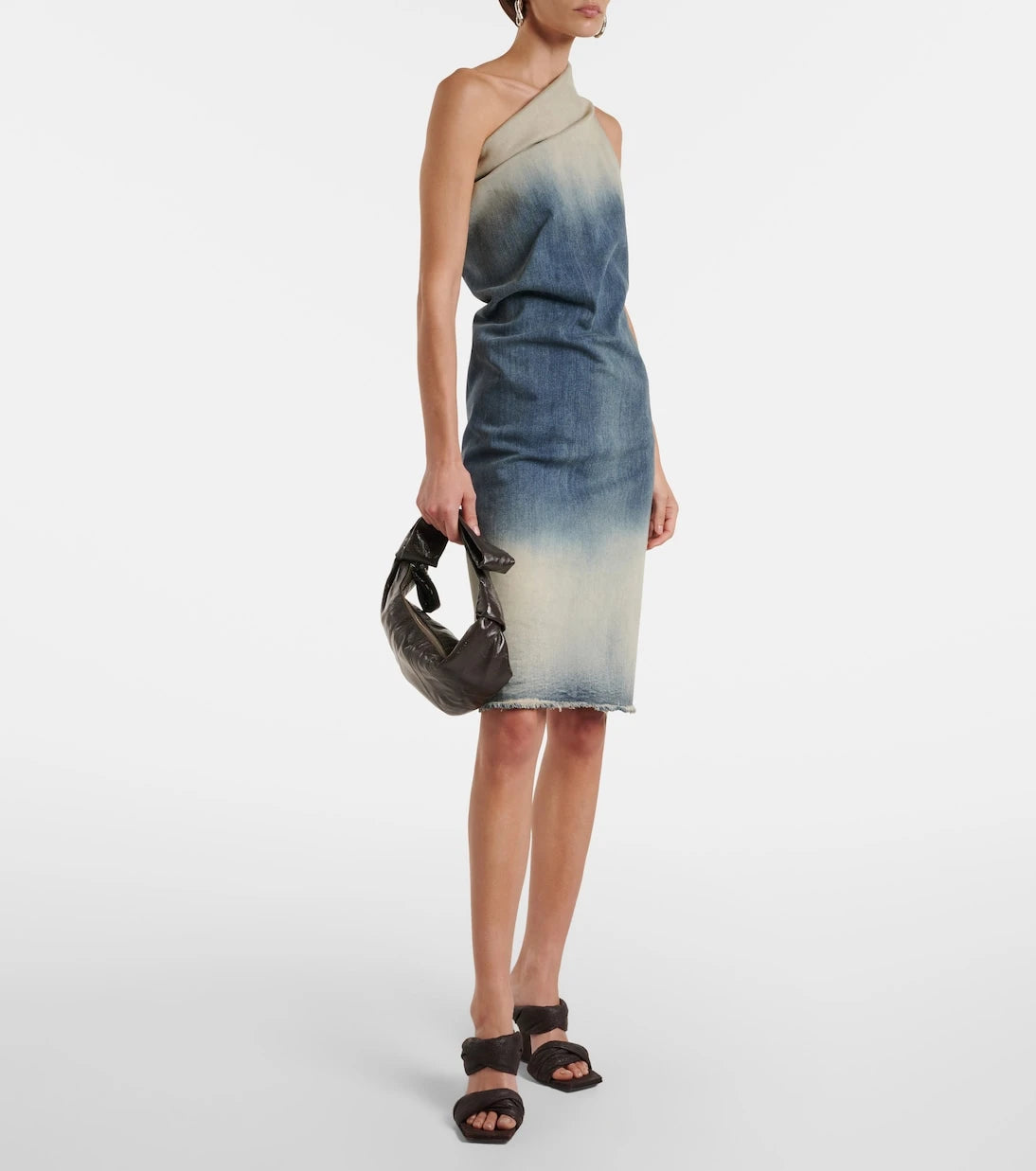 Rick Owens - Athena one-shoulder denim midi dress
