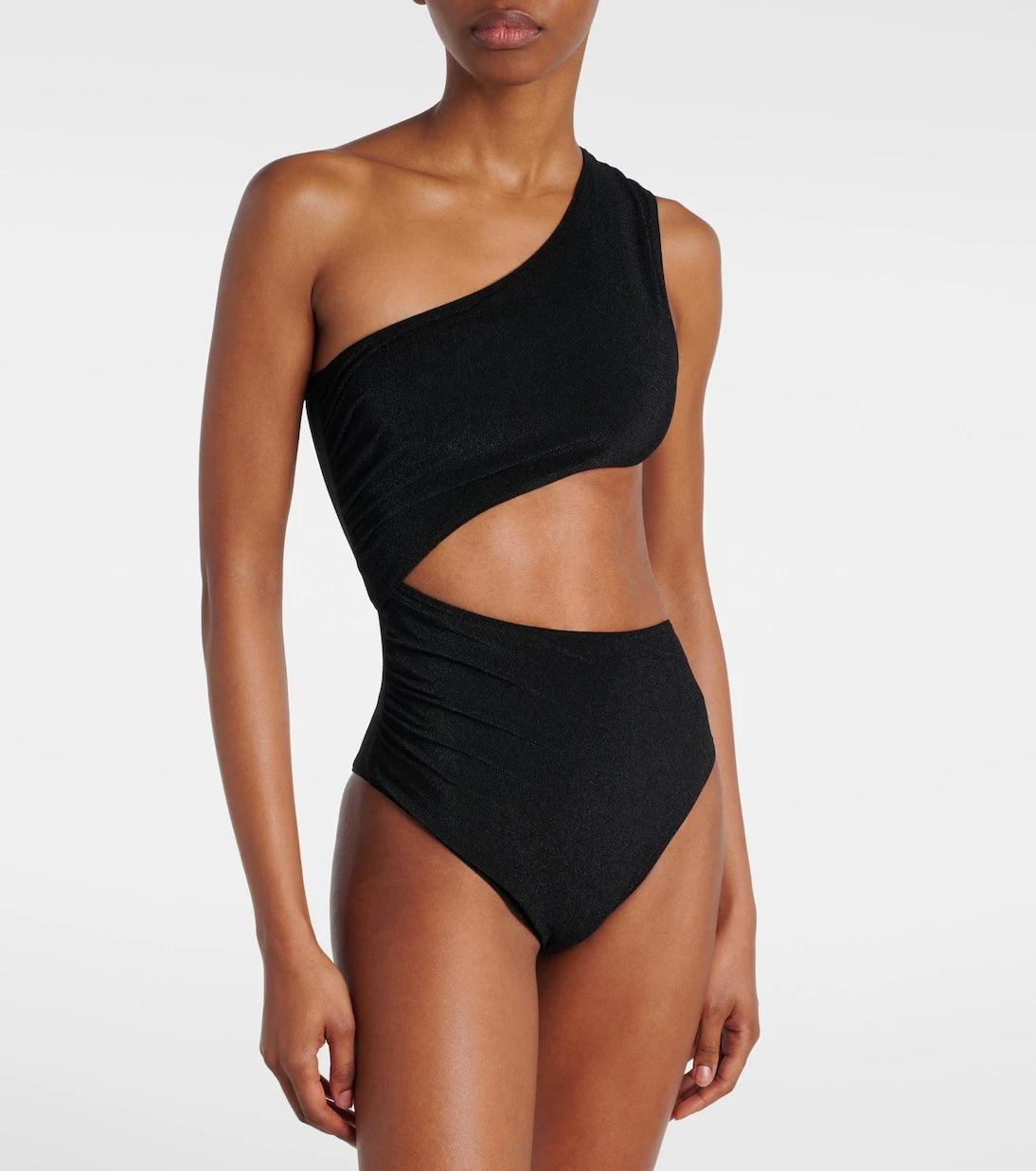 Balmain - One-shoulder cutout swimsuit