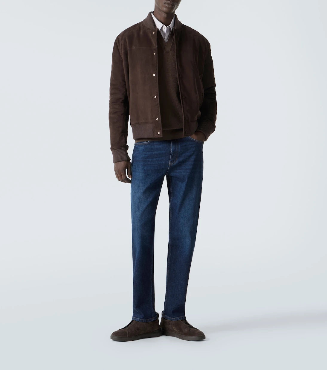 Zegna - جينز مستقيم متوسط الارتفاع