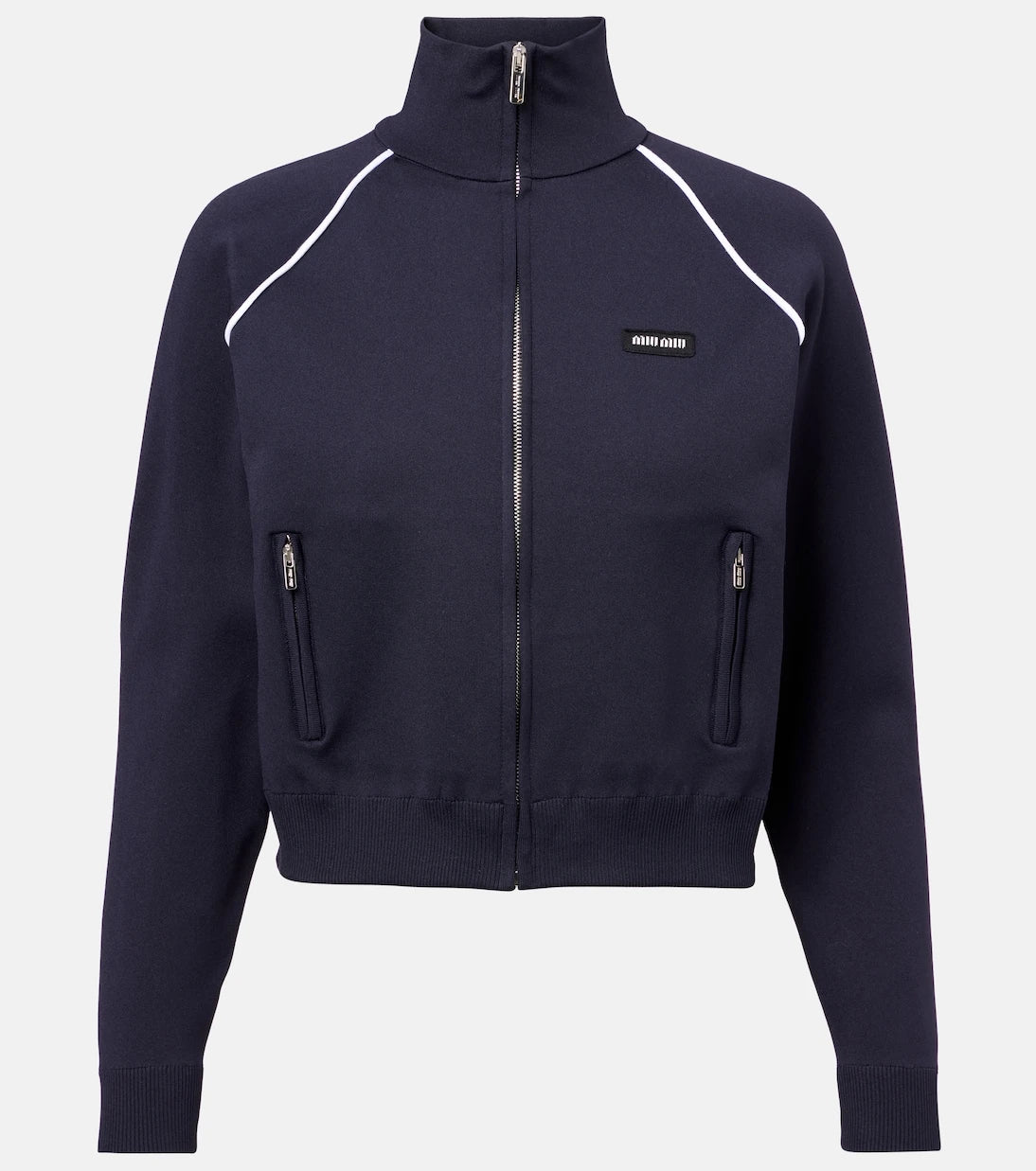 Miu Miu - Logo zip-up sweatshirt