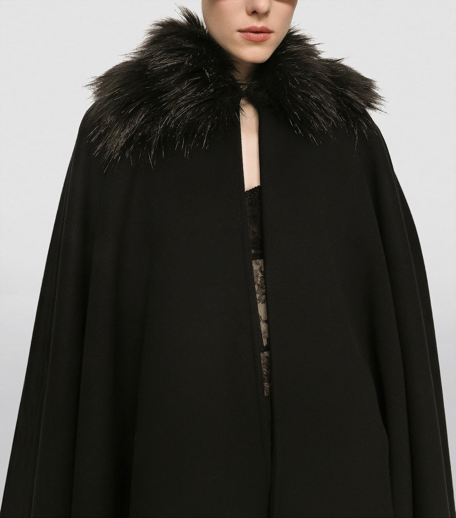 Multi Cashmere-Wool Cape