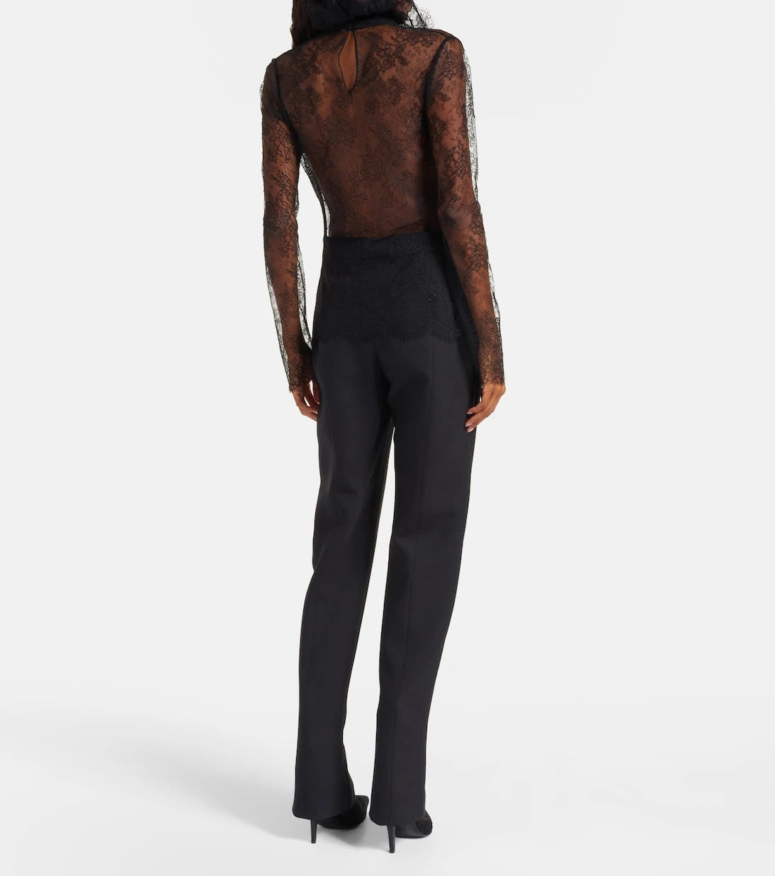 McQueen - Floral lace top