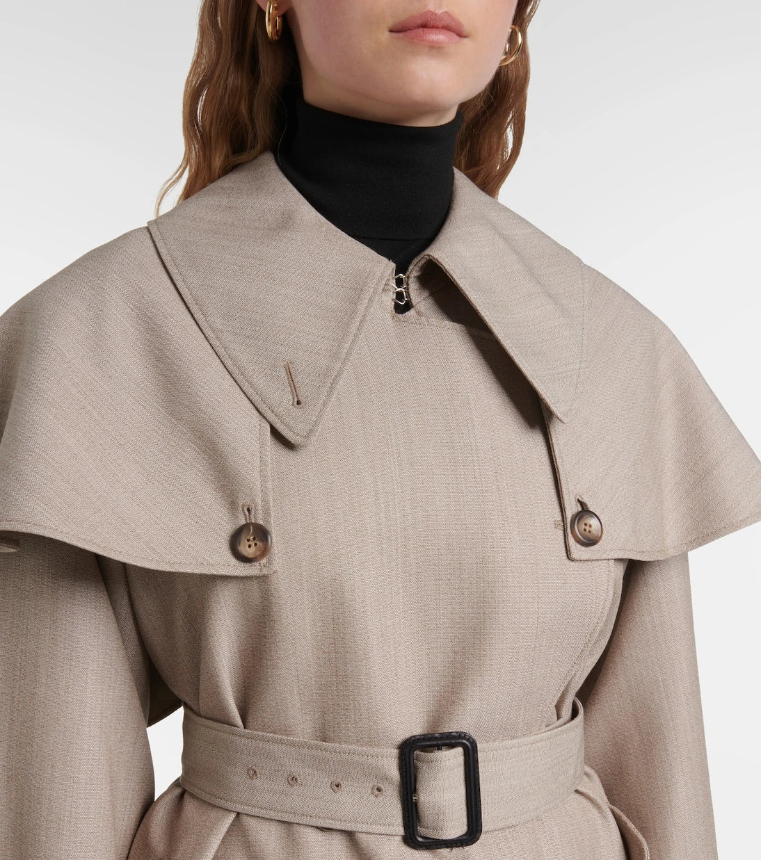 Altuzarra - Billie caped virgin wool trench coat